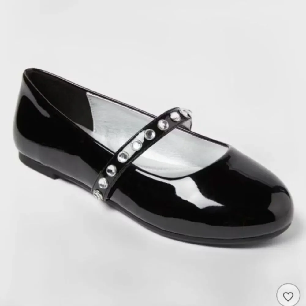 Kids' Brooke Ballet Flats -Cat & Jack- Black Size 3
